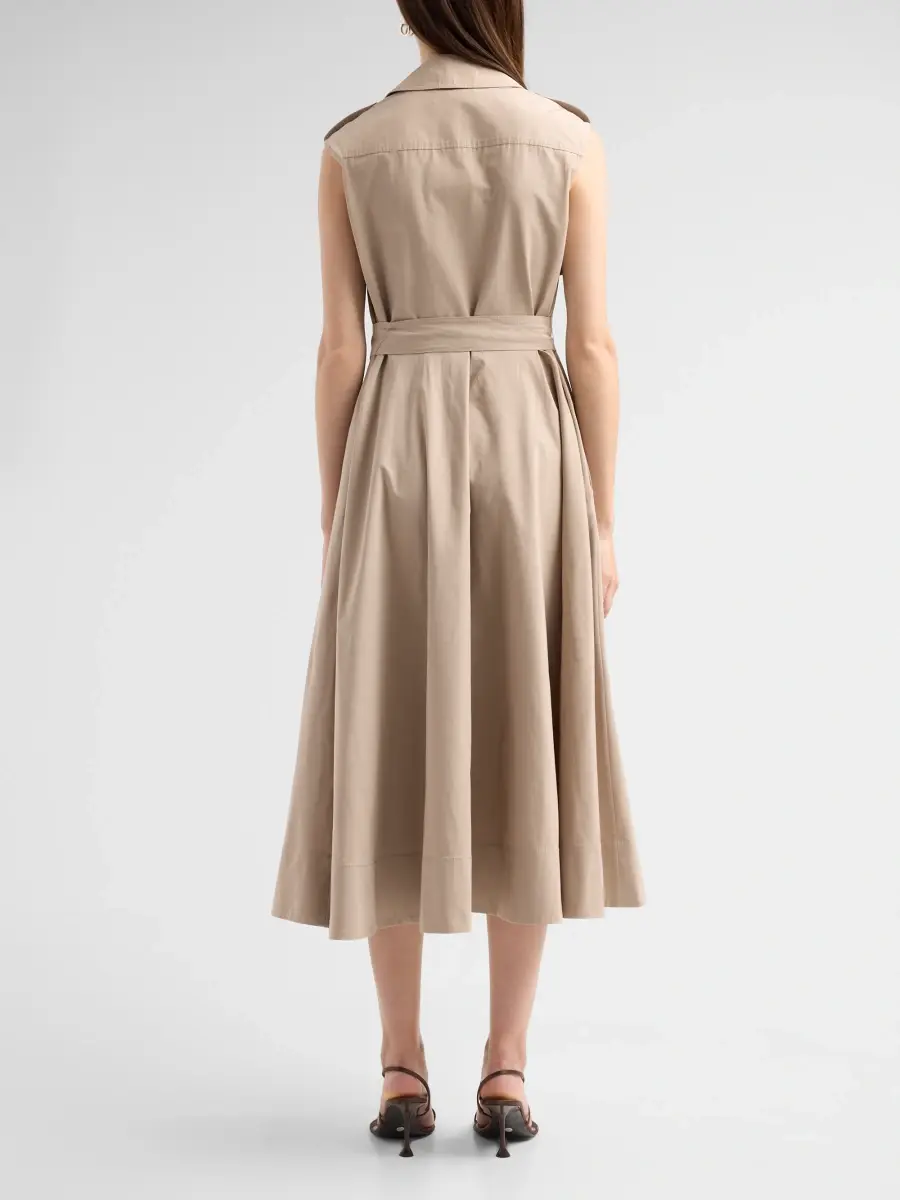Toccin Women's Gail Cotton-Blend Belted Midi Shirtdress | Thumbnail 3 Toccin Women's Gail Cotton-Blend Belted Midi Shirtdress | Thumbnail 3