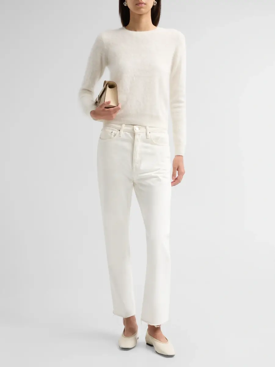 Sofia Cashmere Women's Private Label Crewneck Brushed Cashmere-Jersey Sweater | Thumbnail 2 Sofia Cashmere Women's Private Label Crewneck Brushed Cashmere-Jersey Sweater | Thumbnail 2