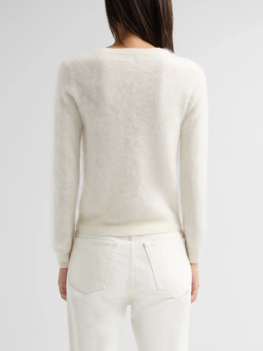 Sofia Cashmere Women's Private Label Crewneck Brushed Cashmere-Jersey Sweater | Thumbnail 3 Sofia Cashmere Women's Private Label Crewneck Brushed Cashmere-Jersey Sweater | Thumbnail 3