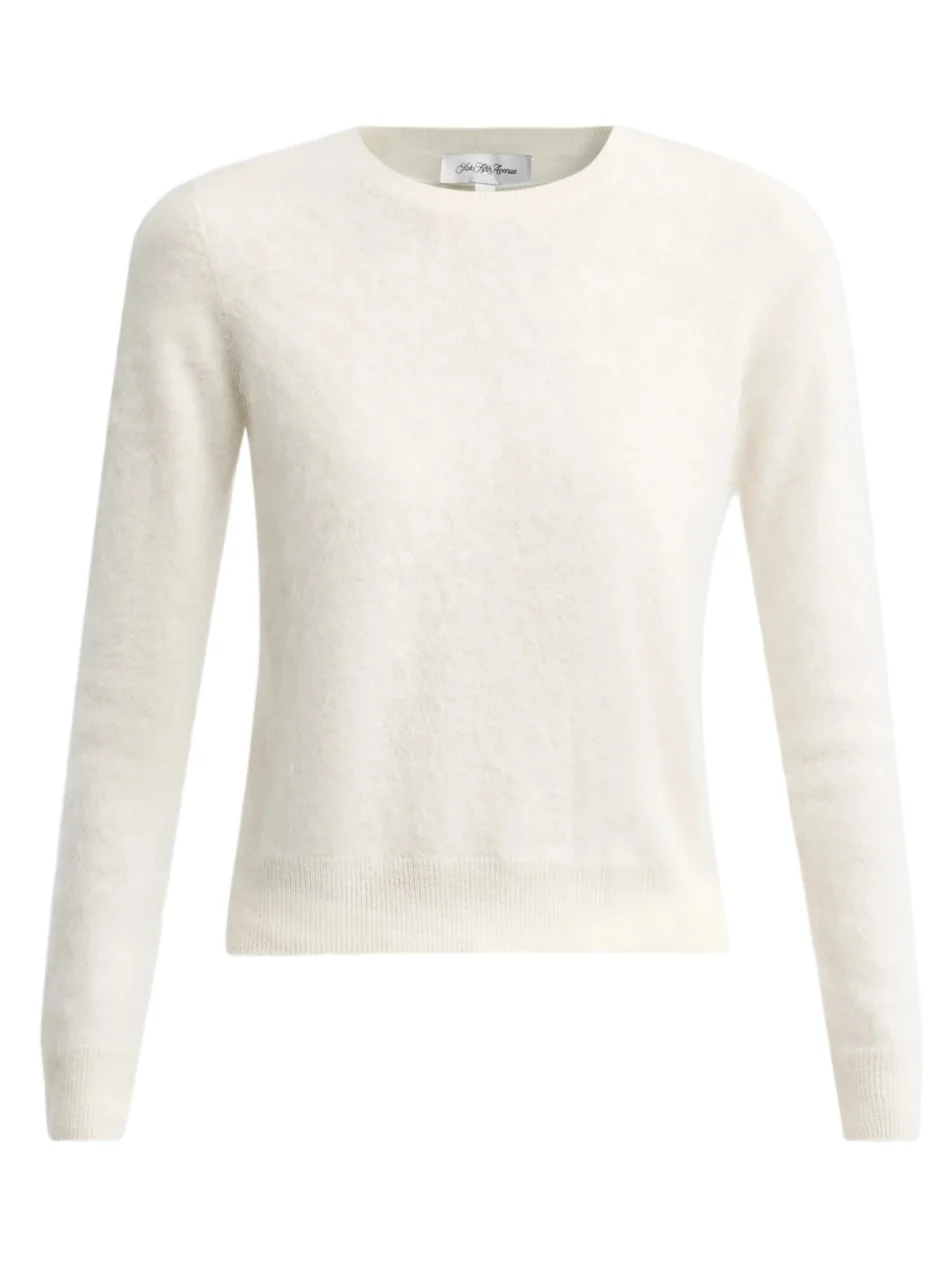 Sofia Cashmere Women's Private Label Crewneck Brushed Cashmere-Jersey Sweater