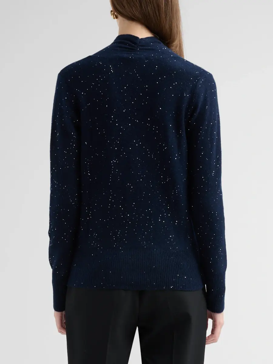 Sofia Cashmere Women's Private Label Cashmere Sequined Faux-Wrap Sweater | Thumbnail 3 Sofia Cashmere Women's Private Label Cashmere Sequined Faux-Wrap Sweater | Thumbnail 3