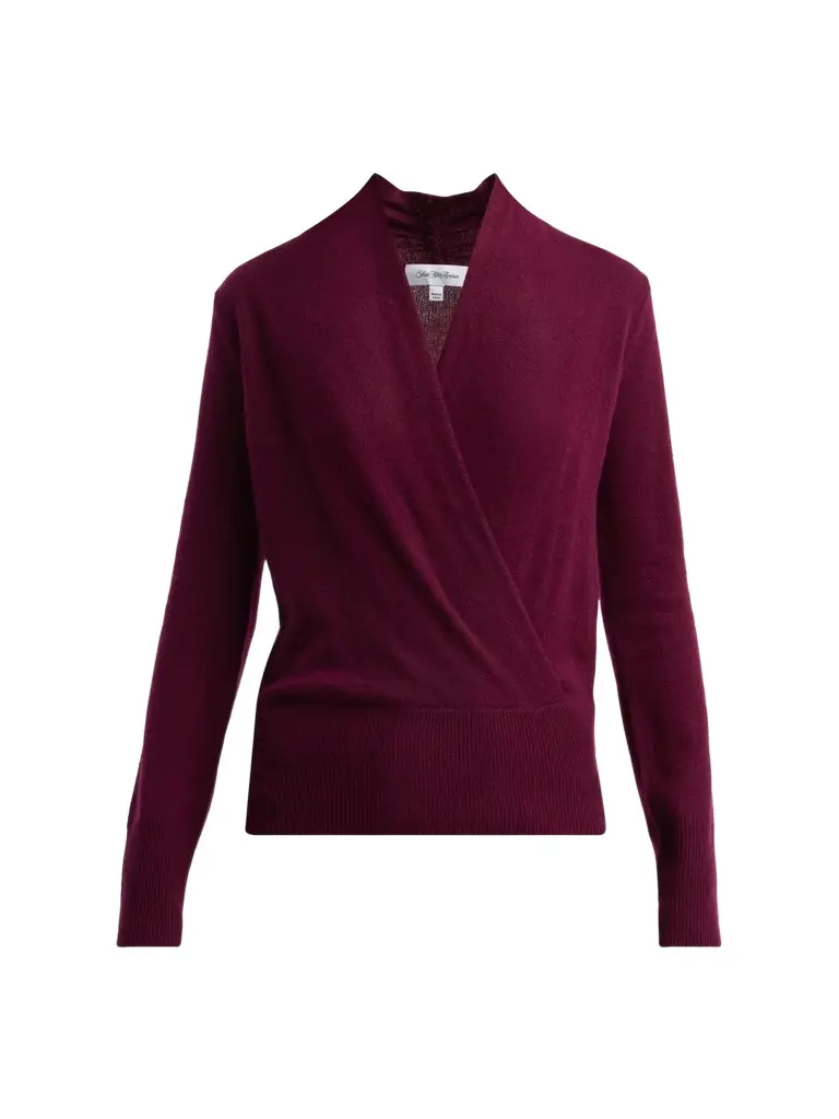 Women's Private Label Cashmere Modern Faux-Wrap Sweater Women's Private Label Cashmere Modern Faux-Wrap Sweater