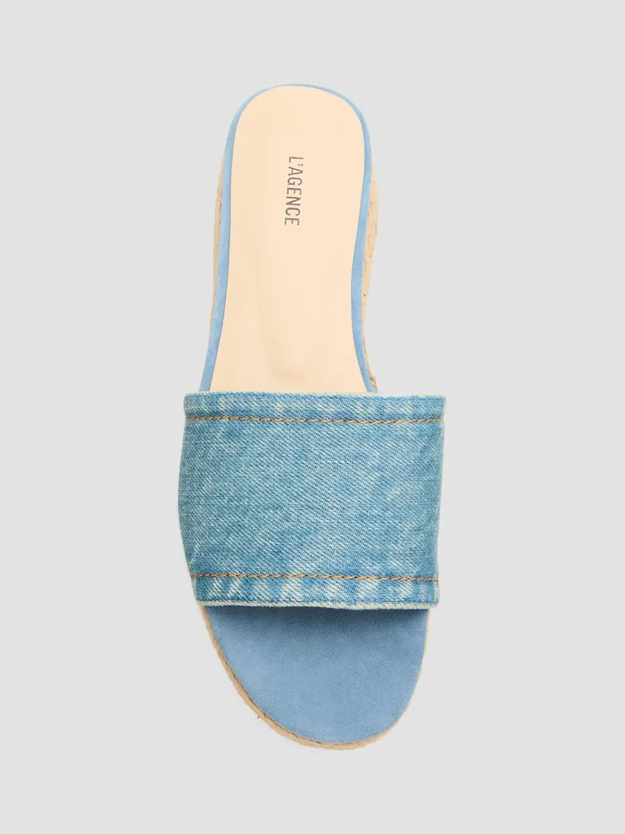 L'Agence Women's Ramani Denim Platform Espadrille Sandals | Thumbnail 3 L'Agence Women's Ramani Denim Platform Espadrille Sandals | Thumbnail 3