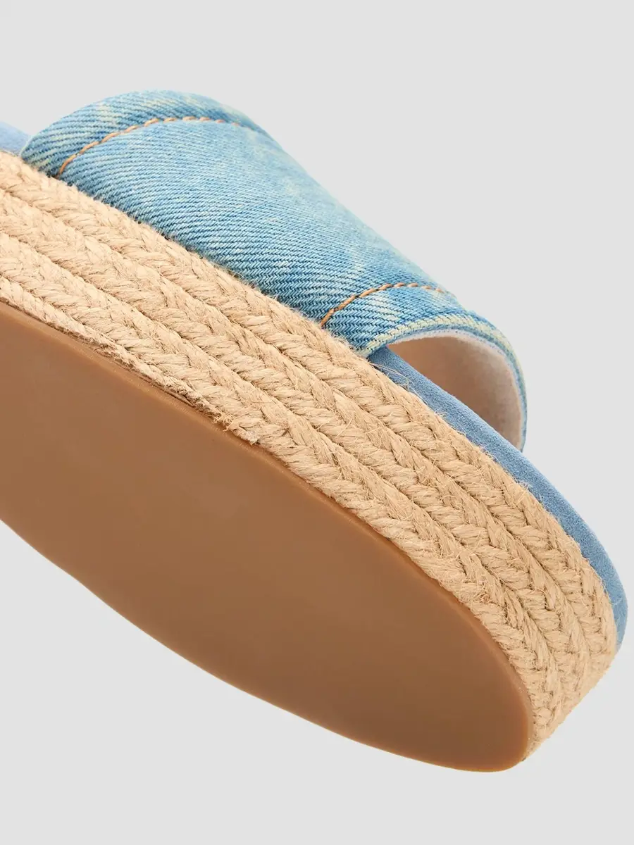 L'Agence Women's Ramani Denim Platform Espadrille Sandals | Thumbnail 4 L'Agence Women's Ramani Denim Platform Espadrille Sandals | Thumbnail 4
