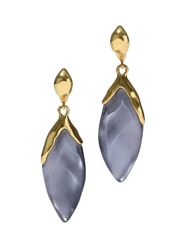 Women's Luminous 14K-Gold-Plated & Lucite Petal Drop Earrings