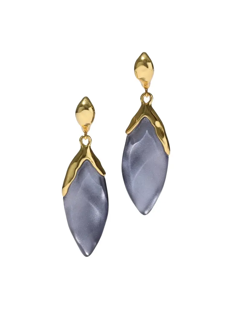 Women's Luminous 14K-Gold-Plated & Lucite Petal Drop Earrings