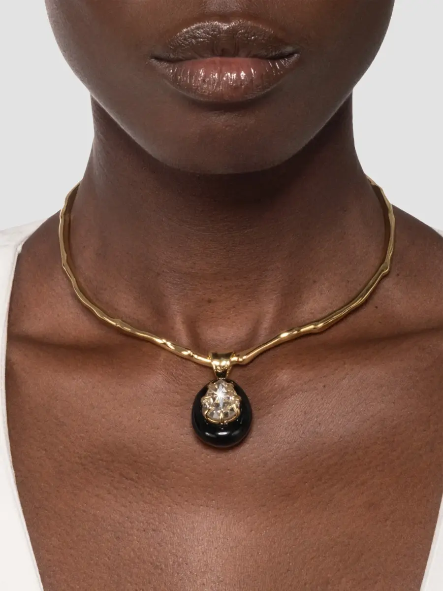 ALEXIS BITTAR Women's Bonbon 14K-Gold-Plated, Lucite & Crystal Teardrop Collar Necklace | Thumbnail 2 ALEXIS BITTAR Women's Bonbon 14K-Gold-Plated, Lucite & Crystal Teardrop Collar Necklace | Thumbnail 2