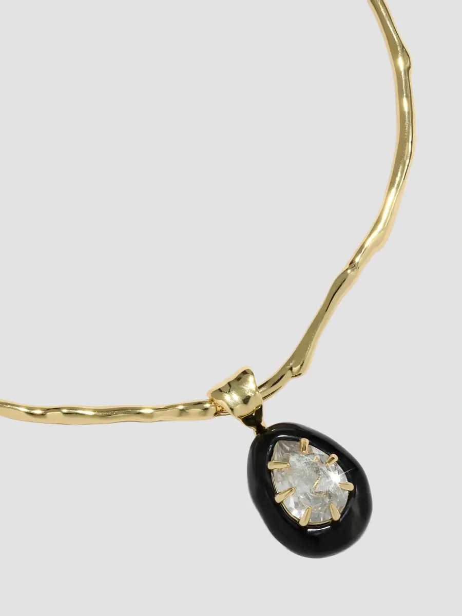 ALEXIS BITTAR Women's Bonbon 14K-Gold-Plated, Lucite & Crystal Teardrop Collar Necklace | Thumbnail 3 ALEXIS BITTAR Women's Bonbon 14K-Gold-Plated, Lucite & Crystal Teardrop Collar Necklace | Thumbnail 3