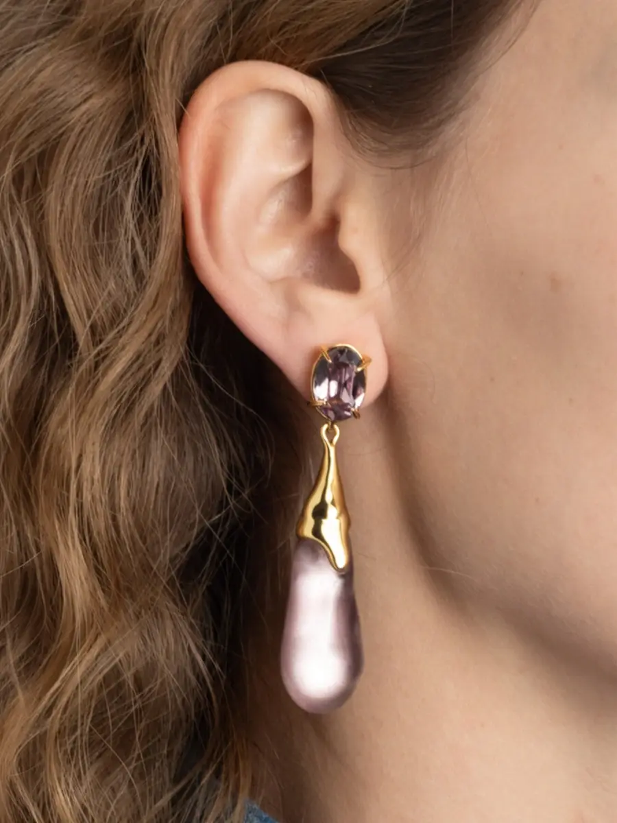 ALEXIS BITTAR Women's Bonbon Crystal Teardrop Earrings | Thumbnail 2 ALEXIS BITTAR Women's Bonbon Crystal Teardrop Earrings | Thumbnail 2