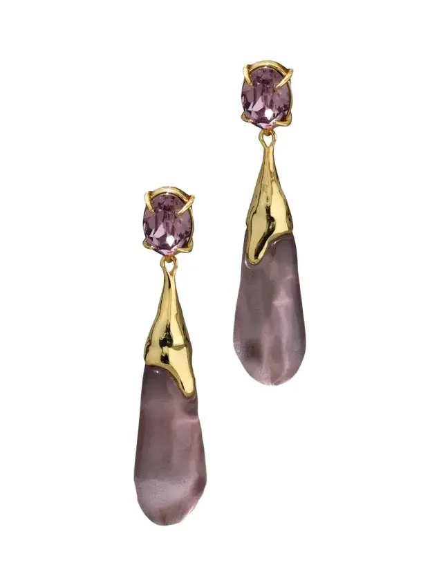 Women's Bonbon Crystal Teardrop Earrings