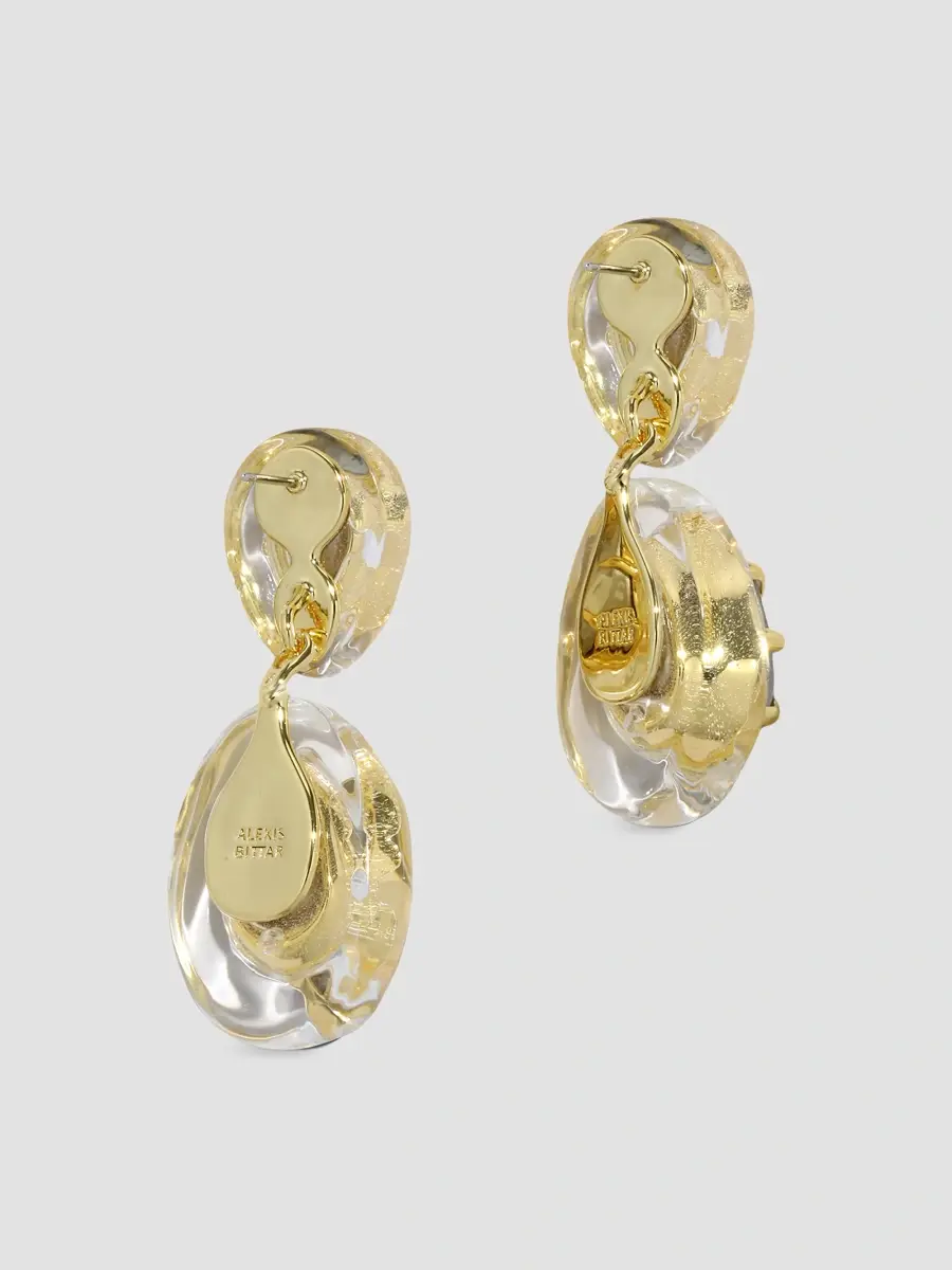 ALEXIS BITTAR Women's Bonbon 14K-Gold-Plated, Crystal & Lucite Drop Earrings | Thumbnail 3 ALEXIS BITTAR Women's Bonbon 14K-Gold-Plated, Crystal & Lucite Drop Earrings | Thumbnail 3