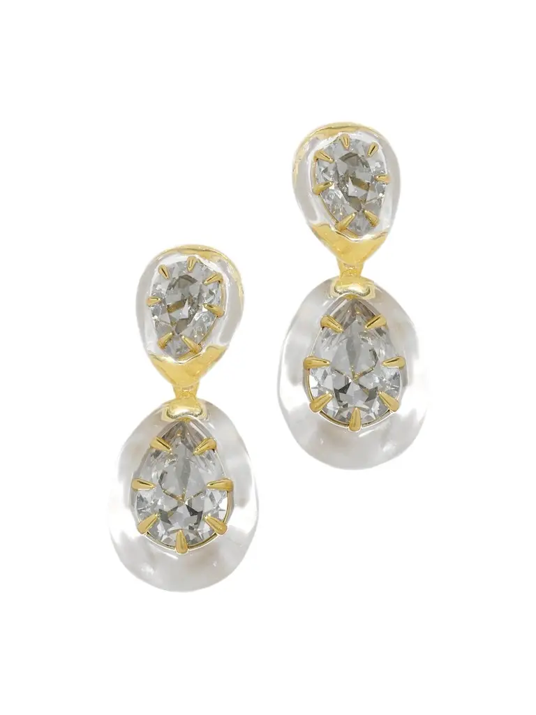 Women's Bonbon 14K-Gold-Plated, Crystal & Lucite Drop Earrings