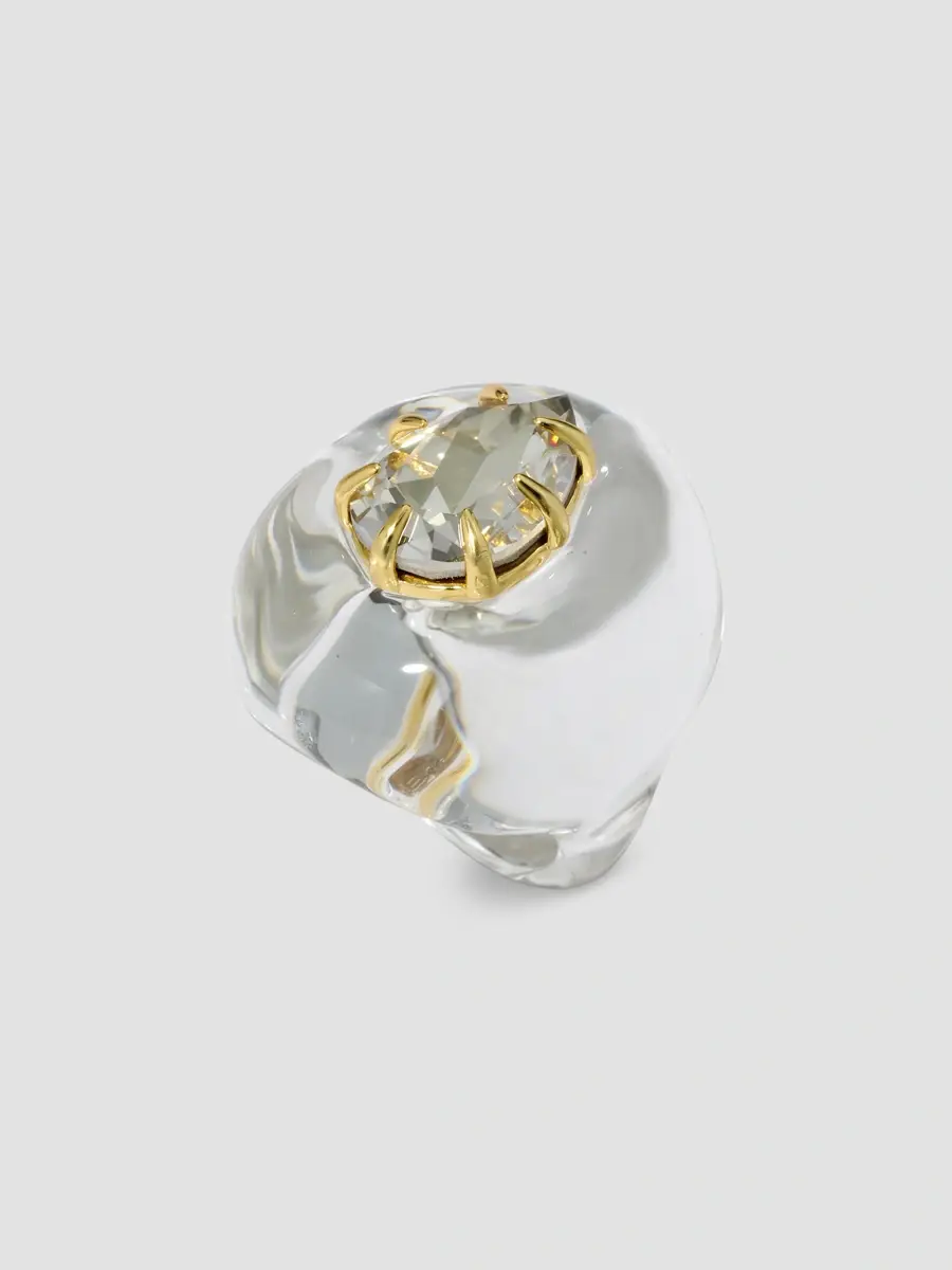 ALEXIS BITTAR Women's Bonbon 14K Gold-Plated Crystal Teardrop Ring | Thumbnail 4 ALEXIS BITTAR Women's Bonbon 14K Gold-Plated Crystal Teardrop Ring | Thumbnail 4