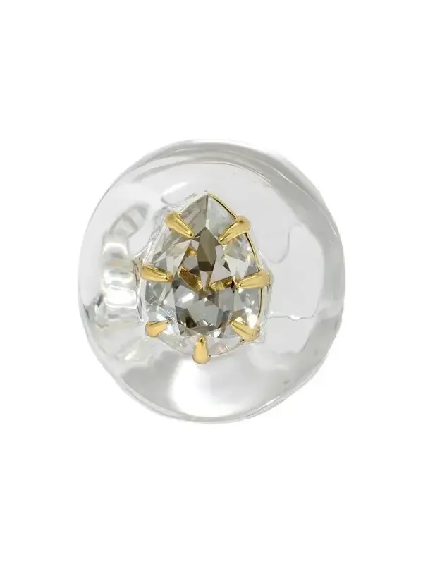 Women's Bonbon 14K Gold-Plated Crystal Teardrop Ring Women's Bonbon 14K Gold-Plated Crystal Teardrop Ring
