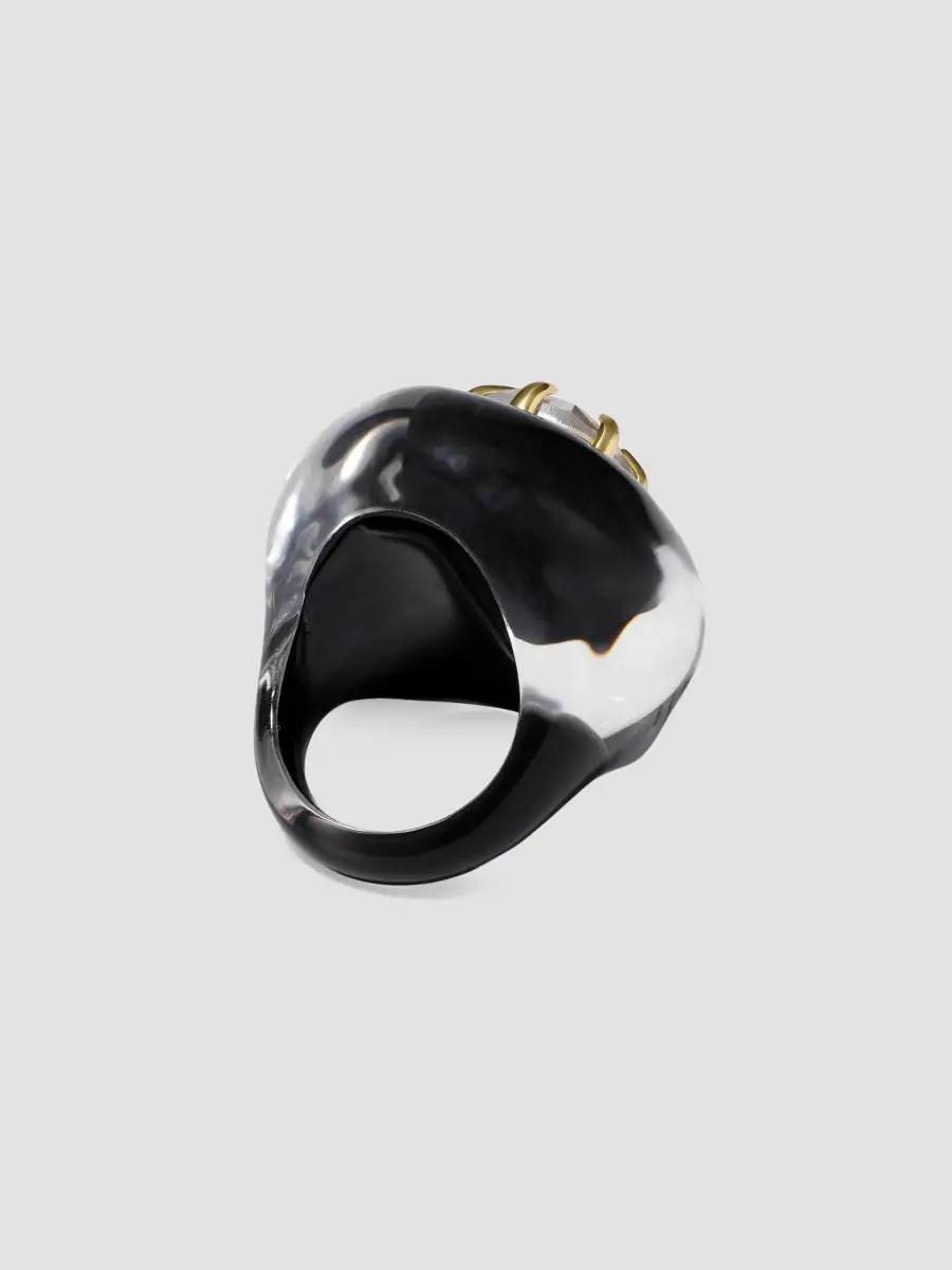 ALEXIS BITTAR Women's Bonbon 14K Gold-Plated Crystal Teardrop Ring | Thumbnail 4 ALEXIS BITTAR Women's Bonbon 14K Gold-Plated Crystal Teardrop Ring | Thumbnail 4