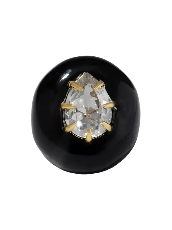 ALEXIS BITTAR Women's Bonbon 14K Gold-Plated Crystal Teardrop Ring | Thumbnail 1 ALEXIS BITTAR Women's Bonbon 14K Gold-Plated Crystal Teardrop Ring | Thumbnail 1