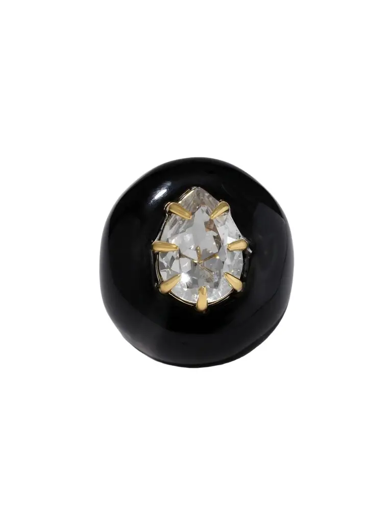 Women's Bonbon 14K Gold-Plated Crystal Teardrop Ring Women's Bonbon 14K Gold-Plated Crystal Teardrop Ring