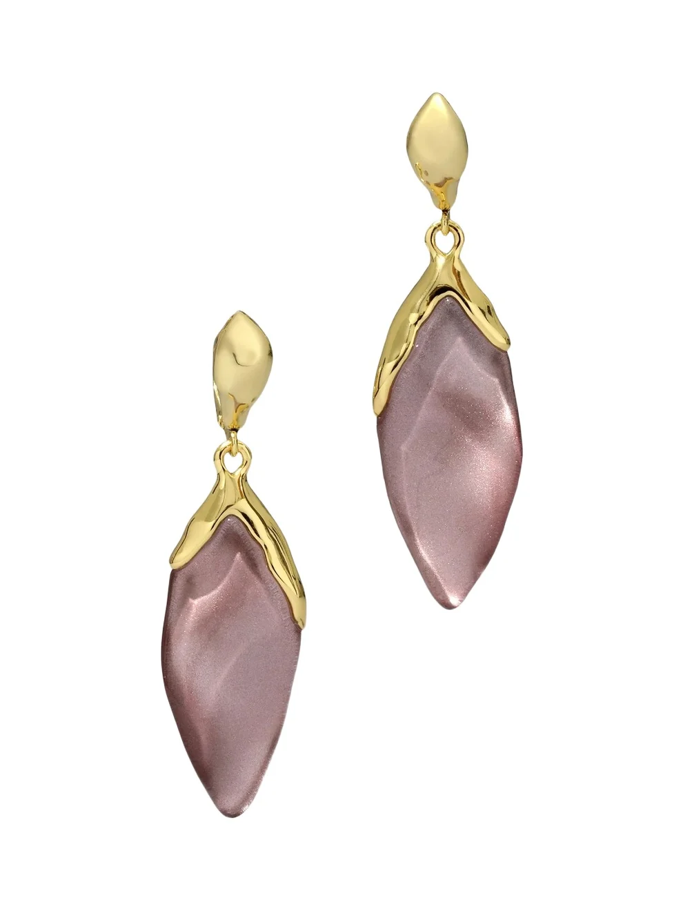 Women's Luminous 14K-Gold-Plated & Lucite Petal Drop Earrings