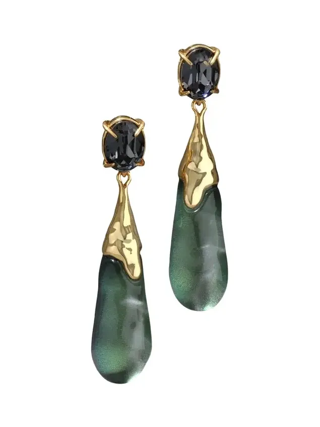 Women's Bonbon Crystal Teardrop Earrings