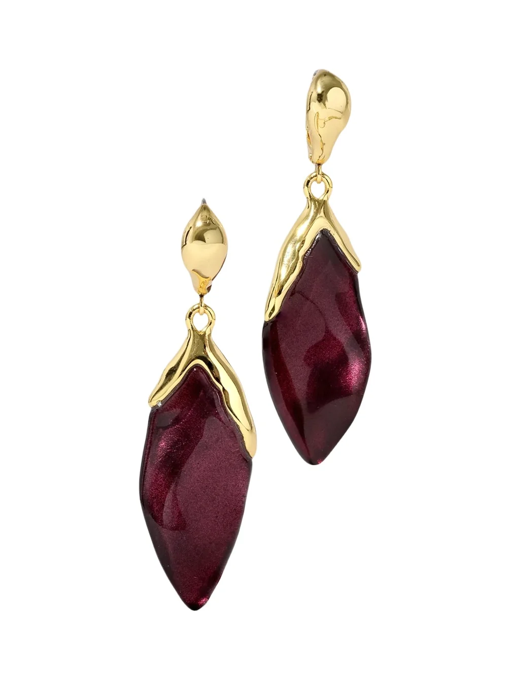 ALEXIS BITTAR Women's Luminous 14K-Gold-Plated & Lucite Petal Drop Earrings