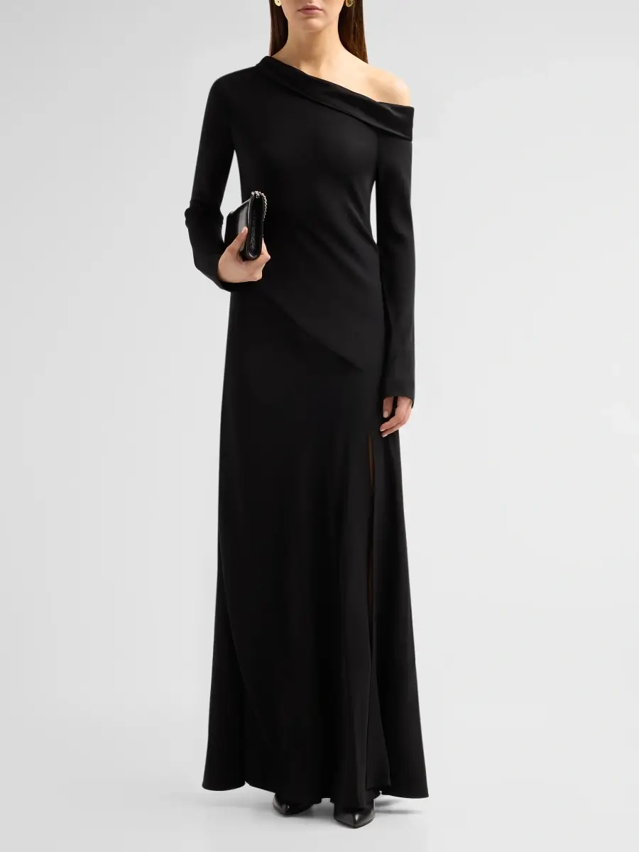 Alberta Ferretti Women's One-Shoulder Enver Satin Gown | Thumbnail 2 Alberta Ferretti Women's One-Shoulder Enver Satin Gown | Thumbnail 2