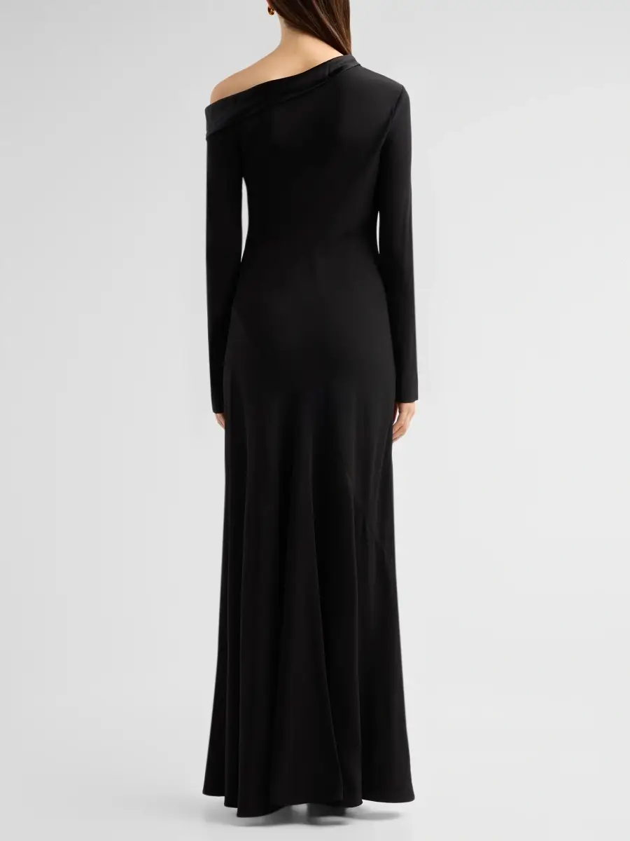 Alberta Ferretti Women's One-Shoulder Enver Satin Gown | Thumbnail 3 Alberta Ferretti Women's One-Shoulder Enver Satin Gown | Thumbnail 3