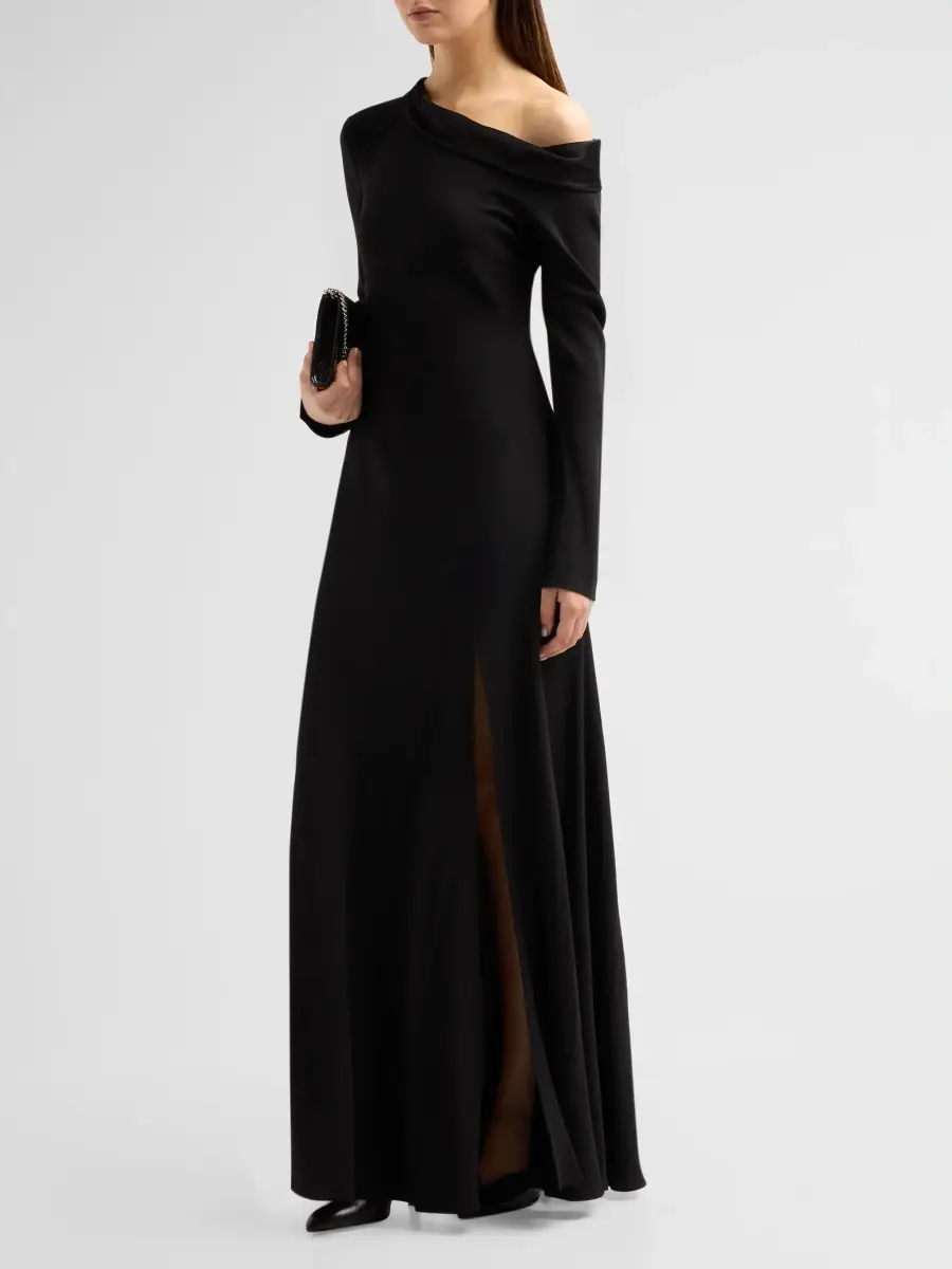 Alberta Ferretti Women's One-Shoulder Enver Satin Gown | Thumbnail 4 Alberta Ferretti Women's One-Shoulder Enver Satin Gown | Thumbnail 4