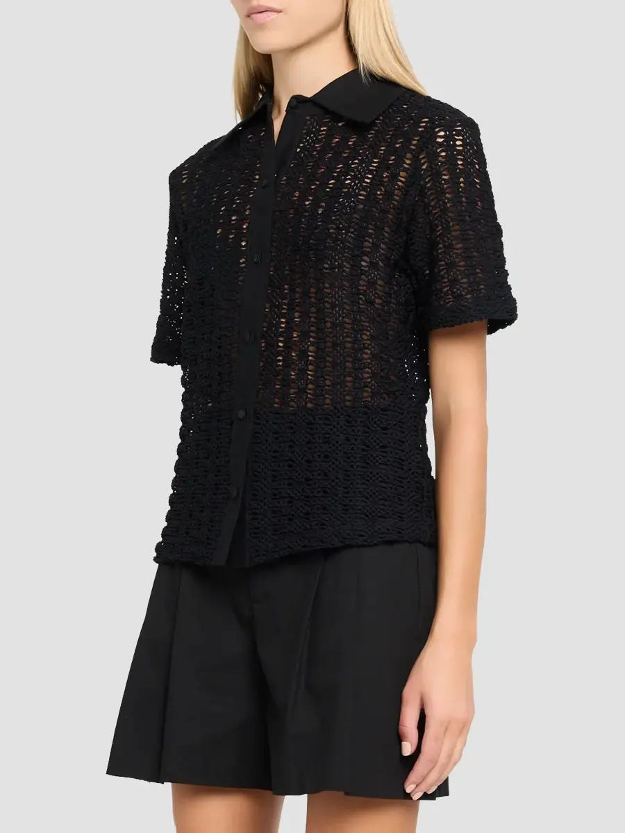 PatBo Women's Twilight Mesh Short-Sleeve Shirt | Thumbnail 4