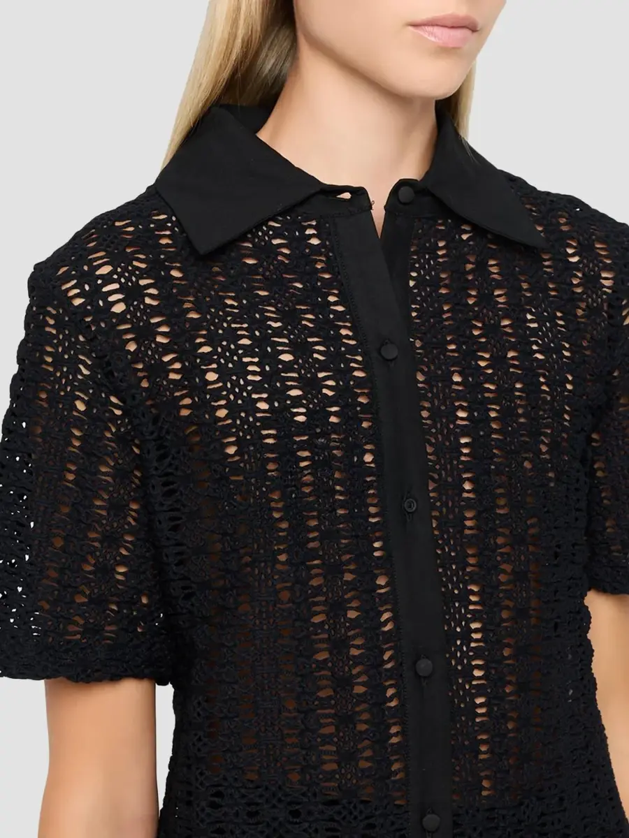 PatBo Women's Twilight Mesh Short-Sleeve Shirt | Thumbnail 5