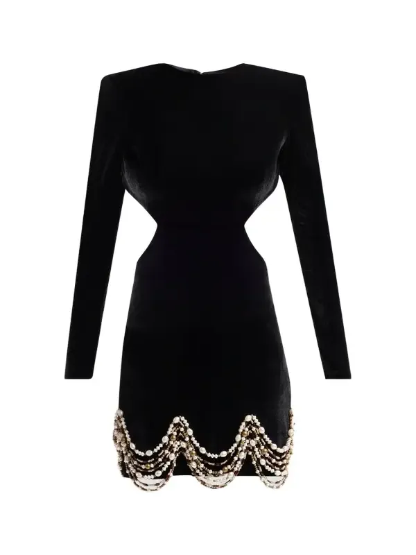 Women's Maria Velvet Embroidered Mini Dress Women's Maria Velvet Embroidered Mini Dress