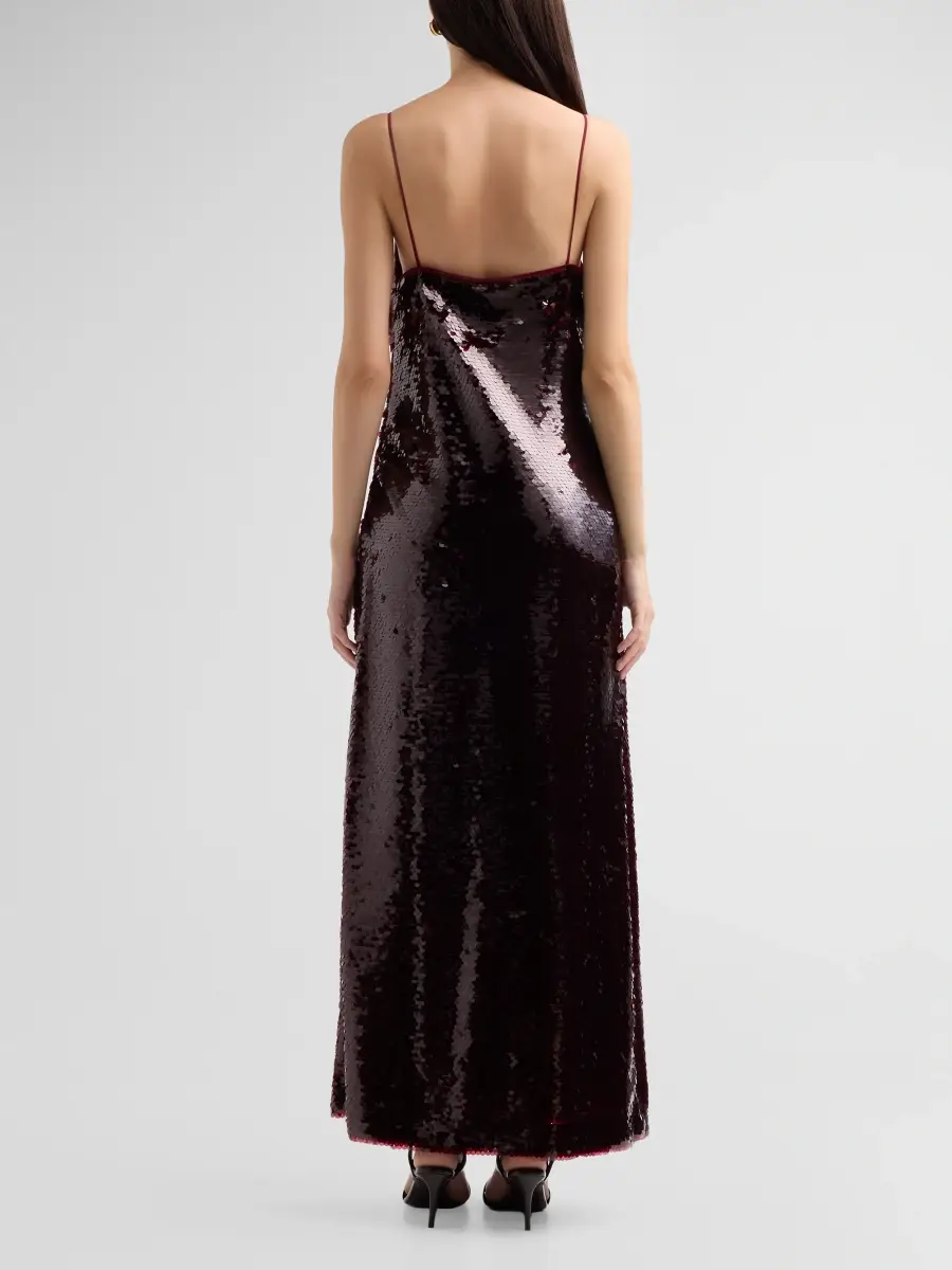 Alberta Ferretti Women's Paillette A-Line Slip Gown | Thumbnail 3 Alberta Ferretti Women's Paillette A-Line Slip Gown | Thumbnail 3