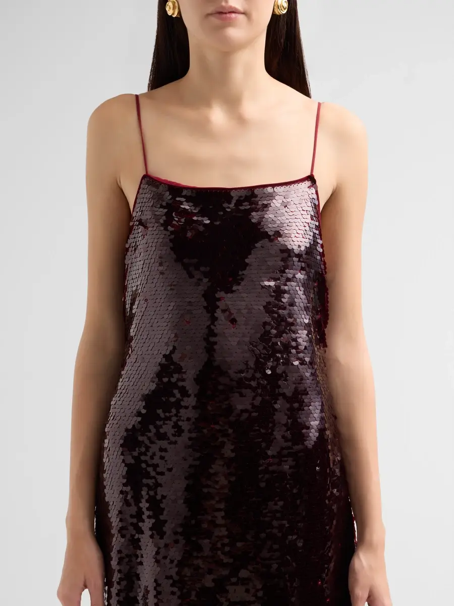 Alberta Ferretti Women's Paillette A-Line Slip Gown | Thumbnail 5 Alberta Ferretti Women's Paillette A-Line Slip Gown | Thumbnail 5
