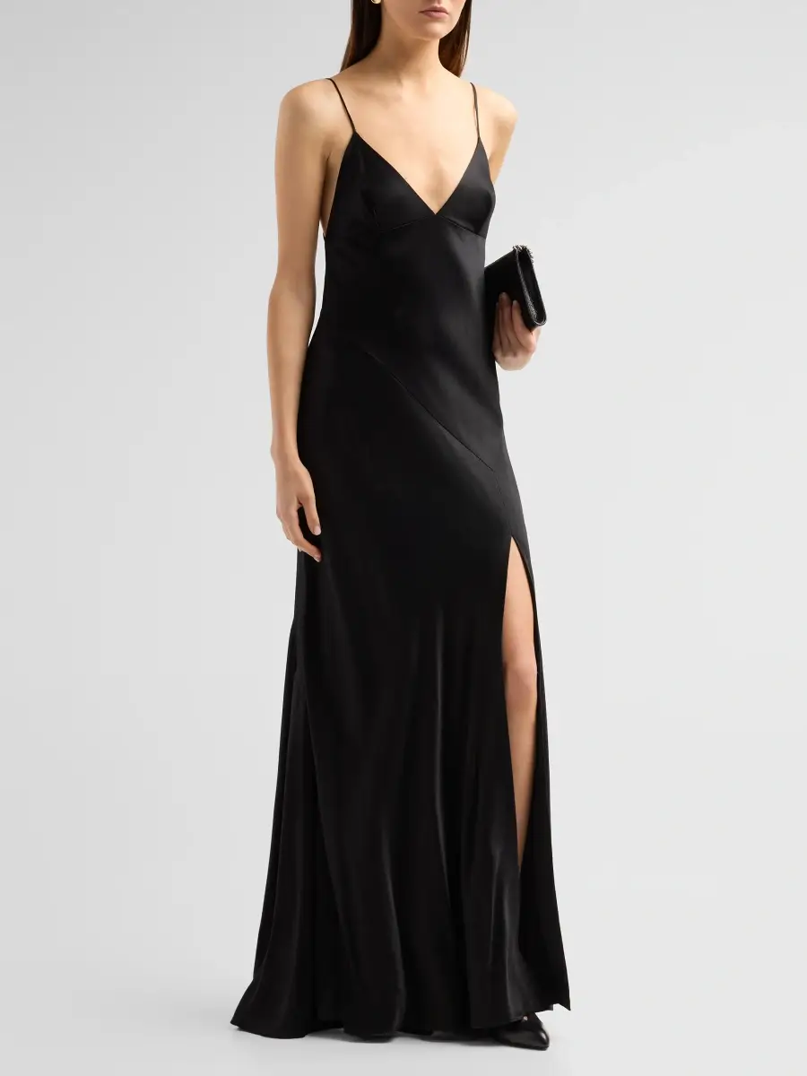 Alberta Ferretti Women's Strappy Enver Satin Dress | Thumbnail 4 Alberta Ferretti Women's Strappy Enver Satin Dress | Thumbnail 4