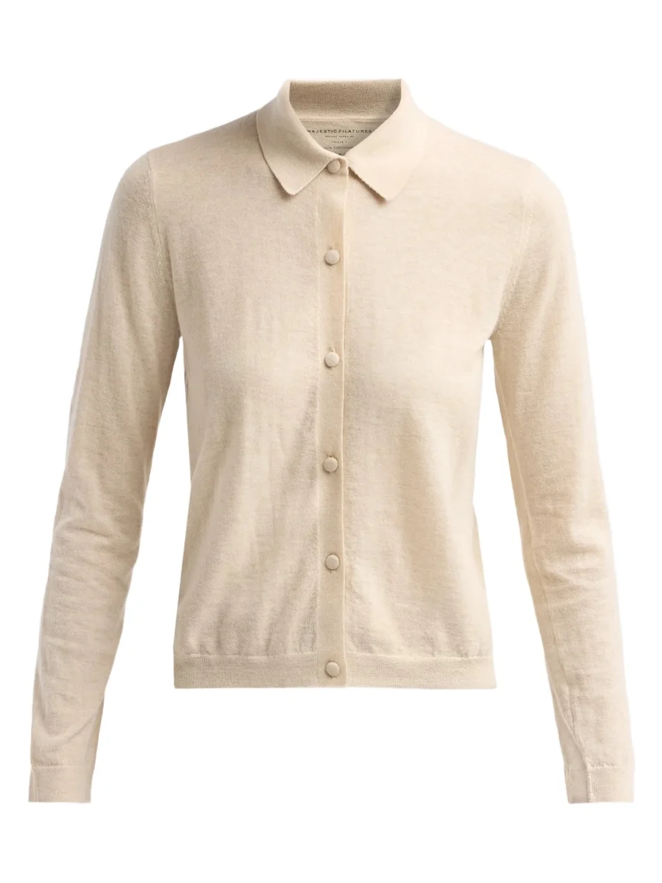 Women's Extrafine Cashmere Long-Sleeve Polo Shirt
