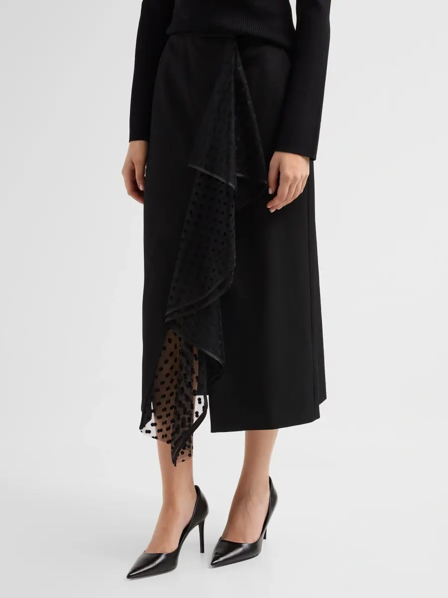 Erdem Women's Grain De Poudre Midi Skirt | Thumbnail 4 Erdem Women's Grain De Poudre Midi Skirt | Thumbnail 4