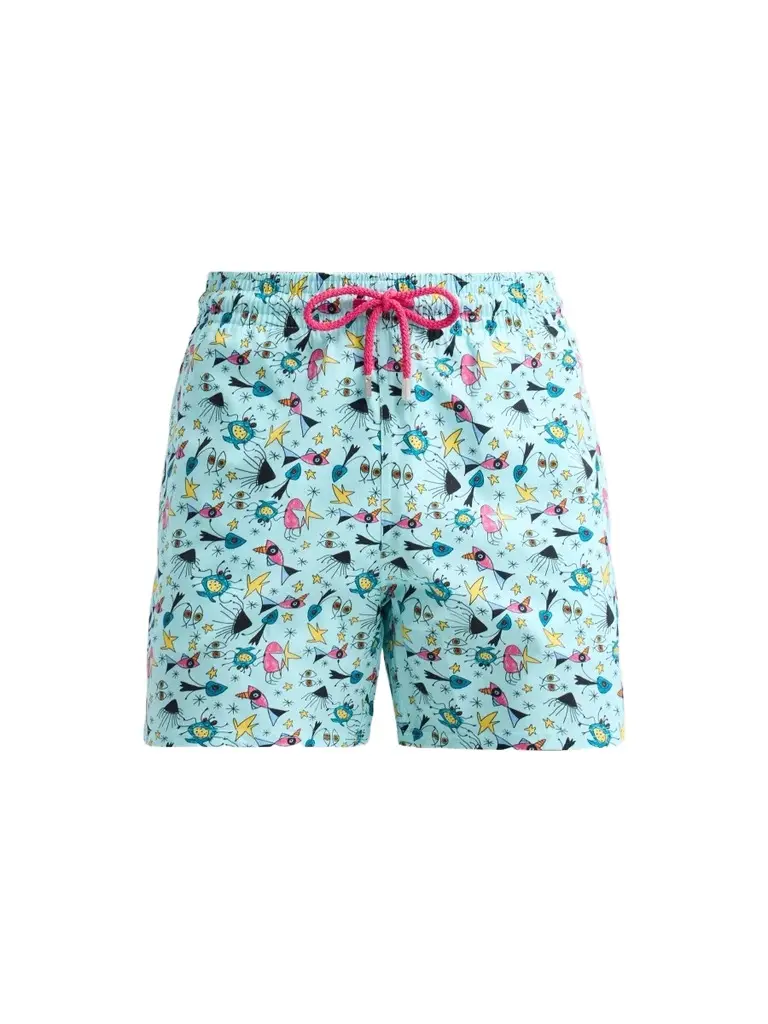 Vilebrequin Men's Aquatic Carnival Drawstring Swim Shorts