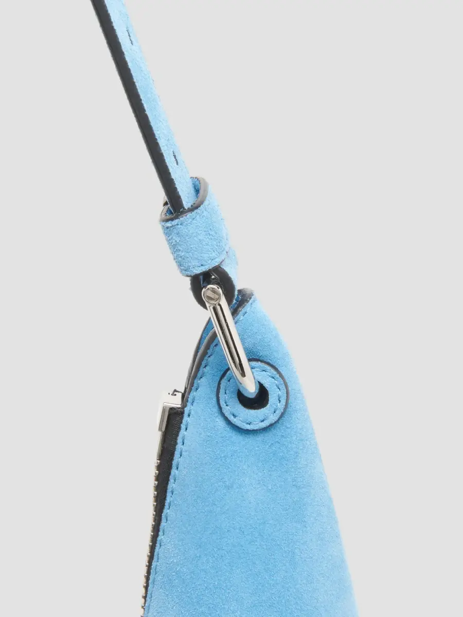 MOSCHINO Women's Folded Suede Hobo Bag | Thumbnail 5 MOSCHINO Women's Folded Suede Hobo Bag | Thumbnail 5