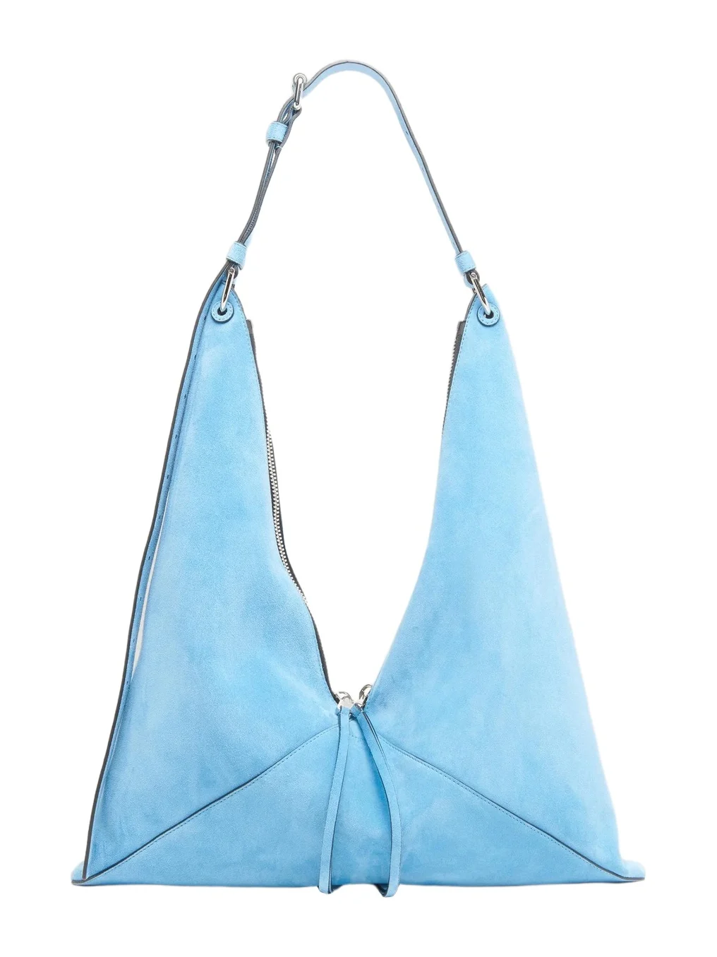 Women's Folded Suede Hobo Bag Women's Folded Suede Hobo Bag