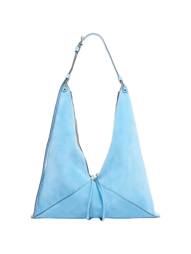 MOSCHINO Women's Folded Suede Hobo Bag