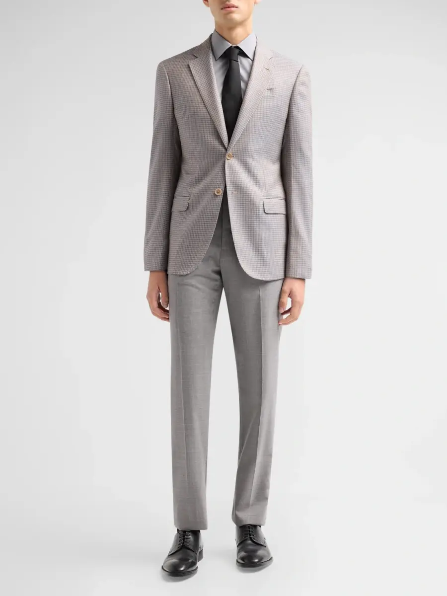 Emporio Armani Men's Houndstooth Single-Breasted Sport Coat | Thumbnail 2 Emporio Armani Men's Houndstooth Single-Breasted Sport Coat | Thumbnail 2