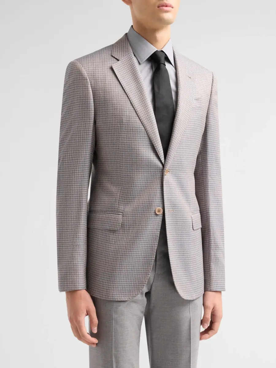 Emporio Armani Men's Houndstooth Single-Breasted Sport Coat | Thumbnail 4 Emporio Armani Men's Houndstooth Single-Breasted Sport Coat | Thumbnail 4