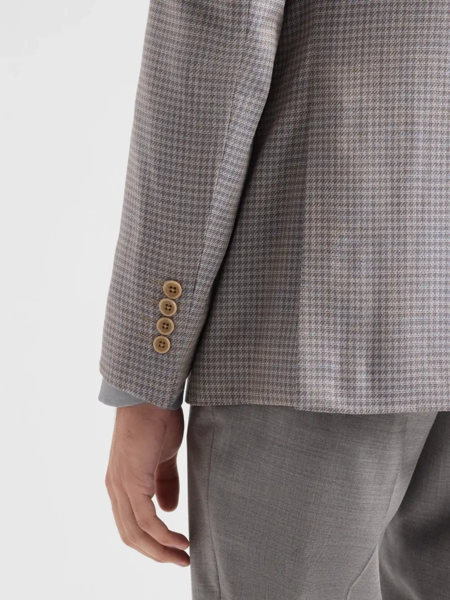 Emporio Armani Men's Houndstooth Single-Breasted Sport Coat | Thumbnail 8 Emporio Armani Men's Houndstooth Single-Breasted Sport Coat | Thumbnail 8