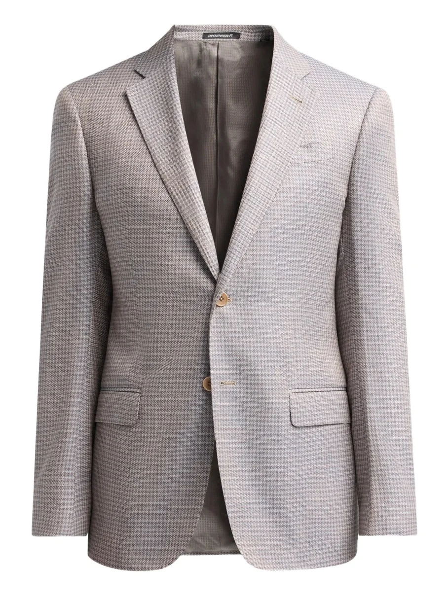 Men's Houndstooth Single-Breasted Sport Coat Men's Houndstooth Single-Breasted Sport Coat