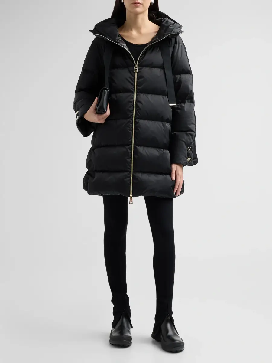 HERNO Women's Sateen Nylon Puffer Coat | Thumbnail 2 HERNO Women's Sateen Nylon Puffer Coat | Thumbnail 2