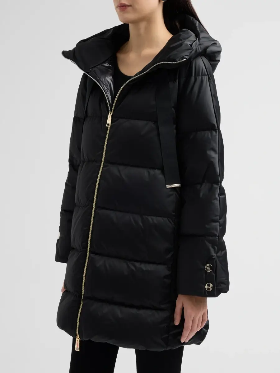 HERNO Women's Sateen Nylon Puffer Coat | Thumbnail 4 HERNO Women's Sateen Nylon Puffer Coat | Thumbnail 4