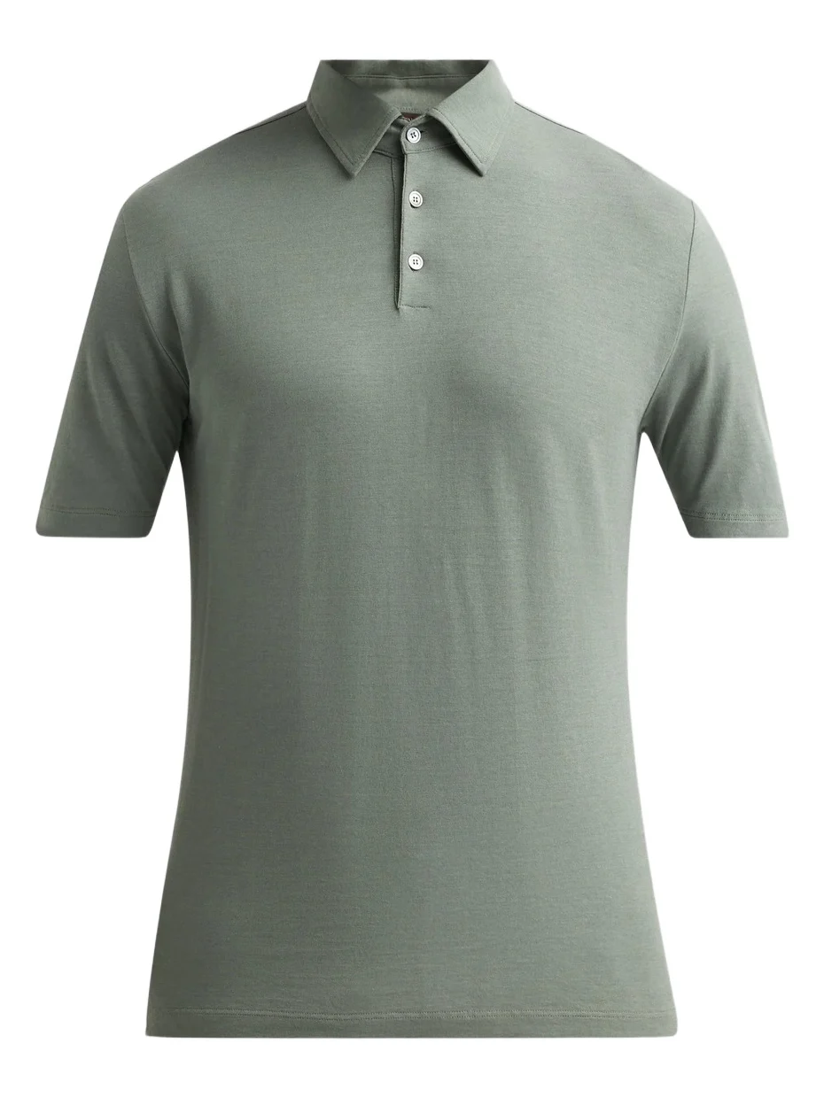 Slowear Men's Ice Short-Sleeve Cotton Polo Shirt