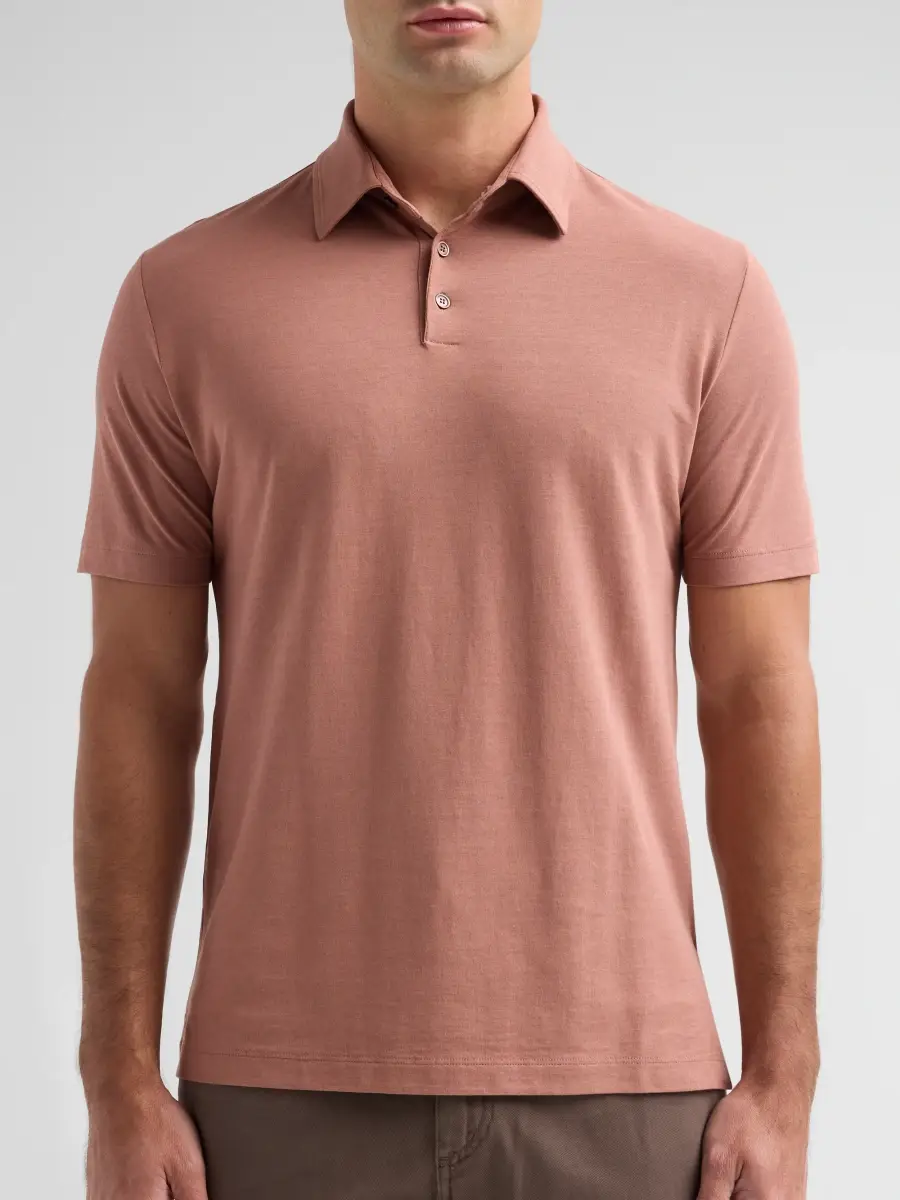 Slowear Men's Ice Short-Sleeve Cotton Polo Shirt | Thumbnail 5 Slowear Men's Ice Short-Sleeve Cotton Polo Shirt | Thumbnail 5