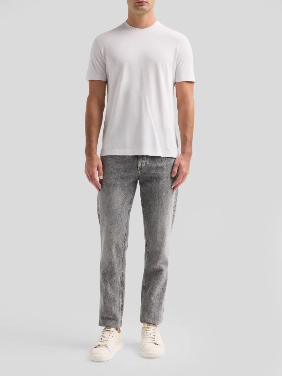 Slowear Men's Ice Cotton Crewneck T-Shirt | Thumbnail 2 Slowear Men's Ice Cotton Crewneck T-Shirt | Thumbnail 2