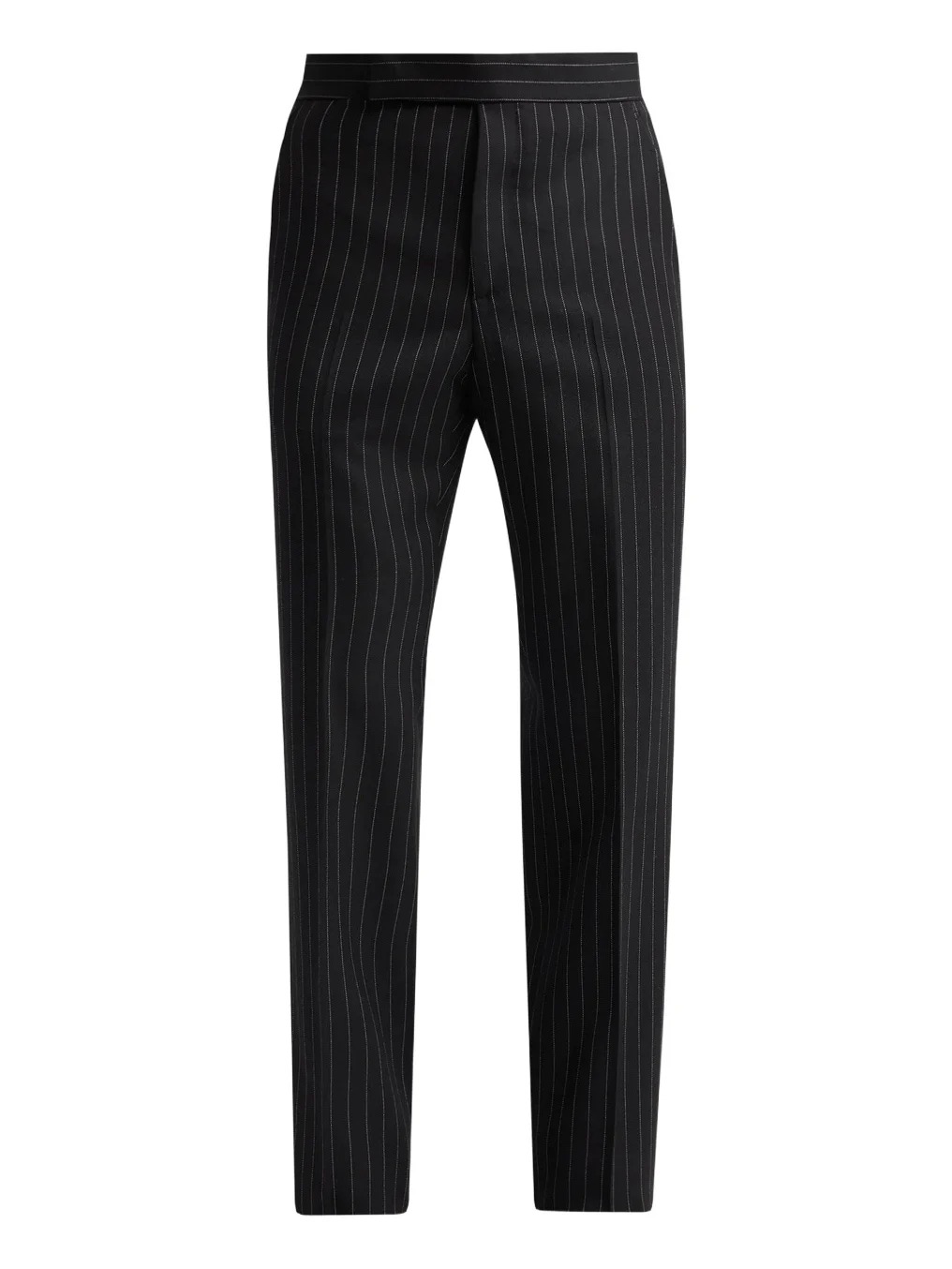 Men's Sharp Pinstriped Wool Twill Trousers Men's Sharp Pinstriped Wool Twill Trousers