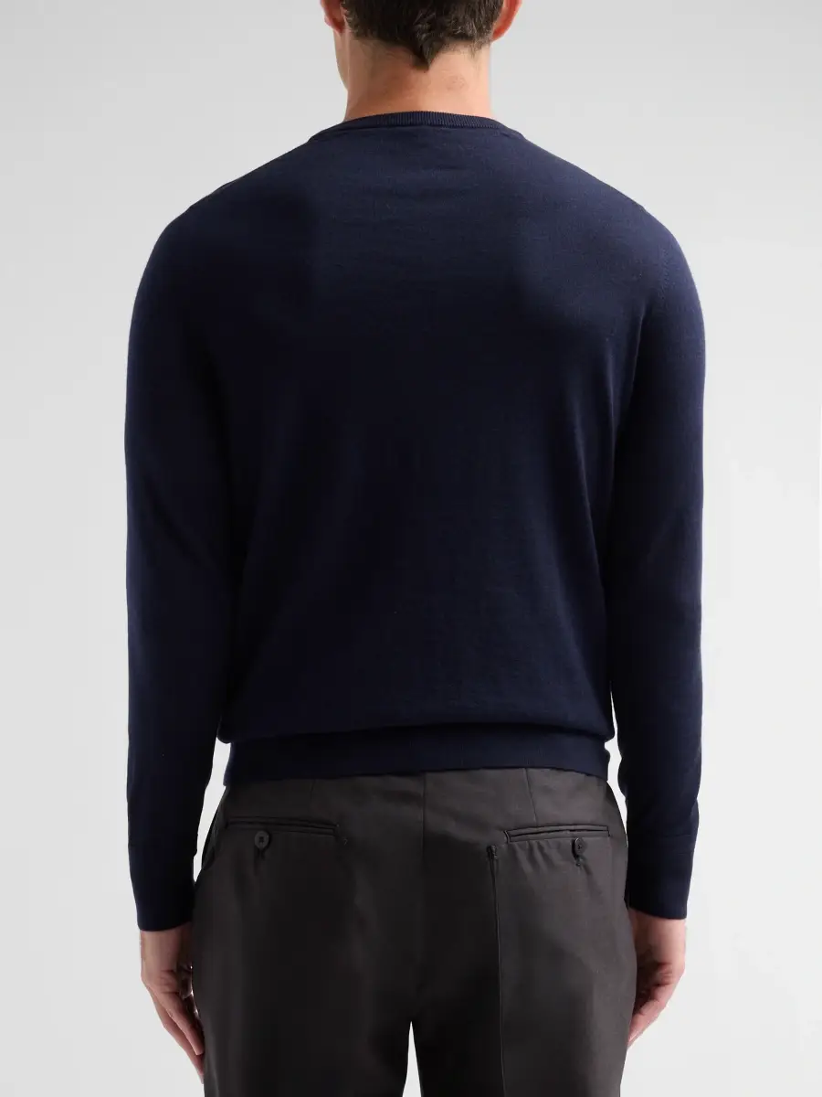 Isaia Men's Filo Corallo Wool Sweater | Thumbnail 3